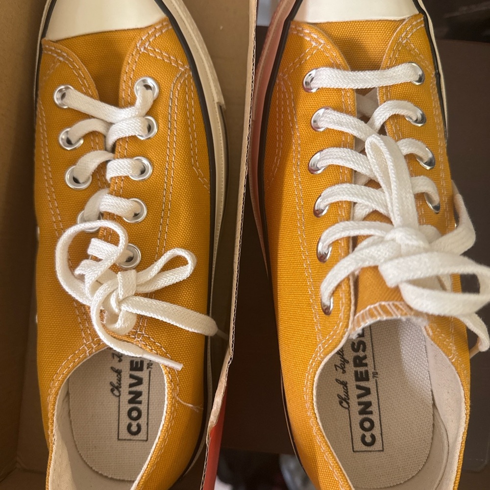 Converse Mustard Canvas Sneakers